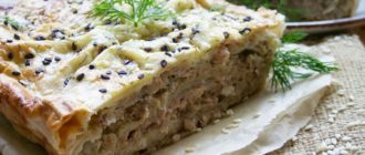Пирог из лаваша с фаршем и сыром фото