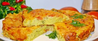 Запеканка из кабачков на сковороде фото