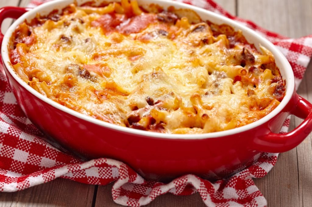 Тыквенная запеканка с макаронами фото